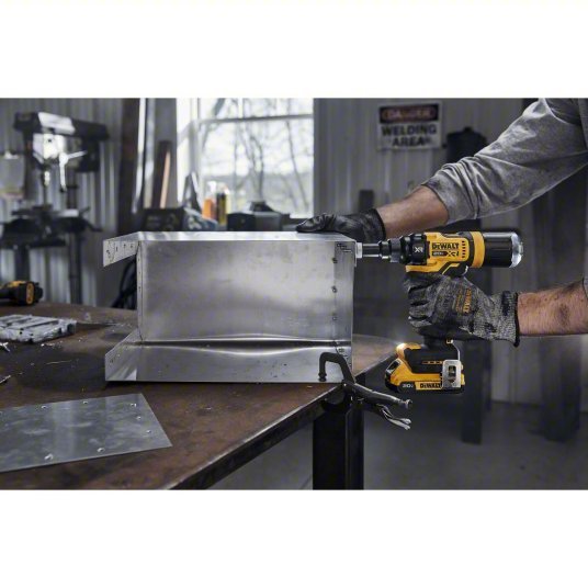 DeWalt DCF403D1 Cordless Rivet 49/50 in Stroke Lg, 2,100 lb Pulling Force, 3/16 in Blind Rivet Dia. Steel, 2.0 Ah