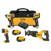 DeWalt DCK449P2 Cordless Tool Combination Kit 4 Tools, 20 V DC Volt, Battery Included, 20V MAX* XR®