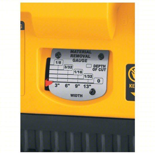 Dewalt DW735 Portable Planer 115V, Single-Phase, 15 A, 2 hp, 13 in Max. Wd, 6 in Max. Ht, 10,000 RPM