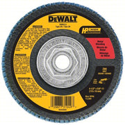 DeWalt DW8313 Flap Disc Type 29, 4 1/2 in x 5/8"-11, Zirconia Alumina, 80 Grit, Fiberglass Bk, HP
