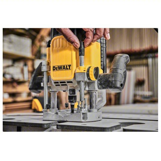 Dewalt DWE625 Router Full-Size, Plunge Base, 3 hp, Variable Speed, 22,000 RPM, 1/4 in, 1/2 in Collet