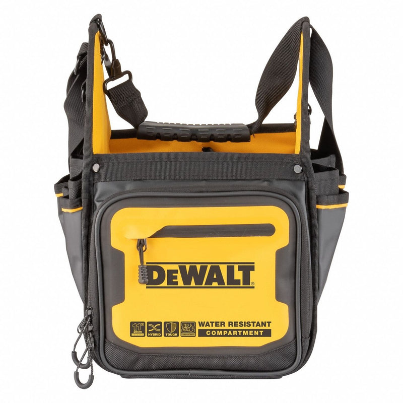 DeWalt DWST560105 Tool Bag, 11 in W x 9-3/8 in D x 16-1/8 in H, Yellow, Ballistic Nylon, 34 Pockets
