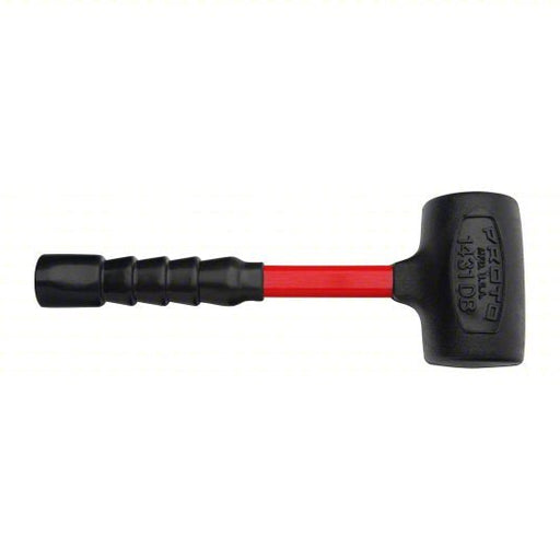 Proto J1431DBA Dead Blow Hammer Fiberglass Handle, 4 lb Head Wt, 2 7/8 in Hammer Face Dia, 14 in Overall Lg, Steel