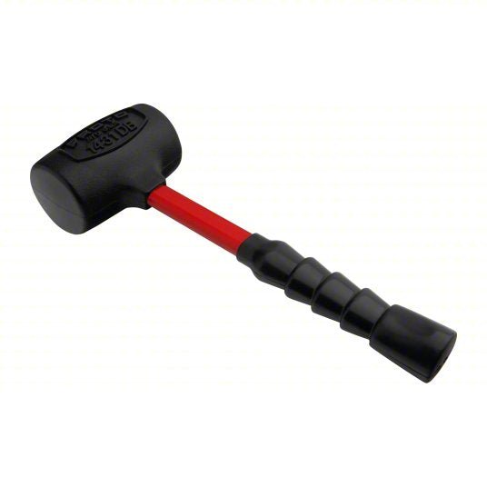 Proto J1431DBA Dead Blow Hammer Fiberglass Handle, 4 lb Head Wt, 2 7/8 in Hammer Face Dia, 14 in Overall Lg, Steel