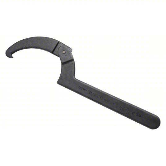 Proto JC474BB Spanner Wrench 8 3/4 in, 13 3/4 in Overall Lg, 15/32 in Hook Thick, 5/16 in Hook Dp