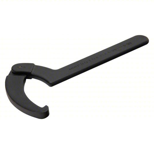 Proto JC474BB Spanner Wrench 8 3/4 in, 13 3/4 in Overall Lg, 15/32 in Hook Thick, 5/16 in Hook Dp