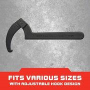 Proto JC474BB Spanner Wrench 8 3/4 in, 13 3/4 in Overall Lg, 15/32 in Hook Thick, 5/16 in Hook Dp