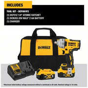 DeWalt DCF891P2 Cordless Impact Wrench 1/2 in Drive Size, 600 ft-lb Fastening Torque, 800 ft-lb Breakaway Torque