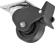 McMaster 30305T542 Samson Caster with 4-1/2" x 4" Mounting Plate, Swivel with Total Lock and 4" Diameter Phenolic Wheel