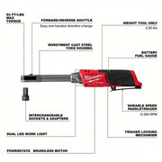 Milwaukee 3050-20 M12 Fuel Insider Extended Reach Box Ratchet (Tool Only)