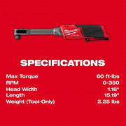 Milwaukee 3050-20 M12 Fuel Insider Extended Reach Box Ratchet (Tool Only)