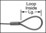 McMaster 30745T449 18-8 Stainless Steel Lanyard Loop-to-Eye, 1/8" Rope Diameter, 12" Long, Nylon