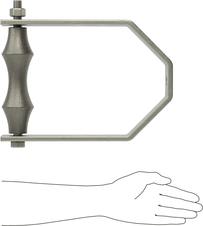 Looped Threaded Mount McMaster 3084T38 Threaded-Rod-Mount Roller Loop Hanger, 8-5/8