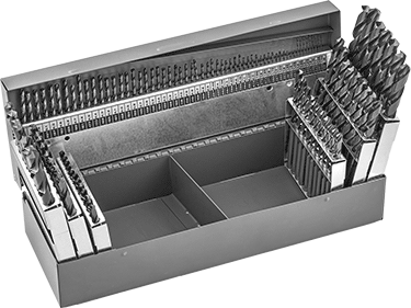 McMaster 3085A11 Metric Black-Oxide High-Speed Steel Drill Bit Set 118 pc