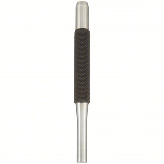 Starrett 565A Drive Pin Punch 1/16 in Tip Dia, 4 in Overall Lg, Round, Steel, Flat, SAE