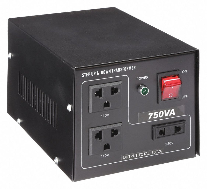 Approved Vendor RW30C519 Step Up/Step Down Voltage Converter, 750 VA Power Rating, Single Phase, 50/60 Hz