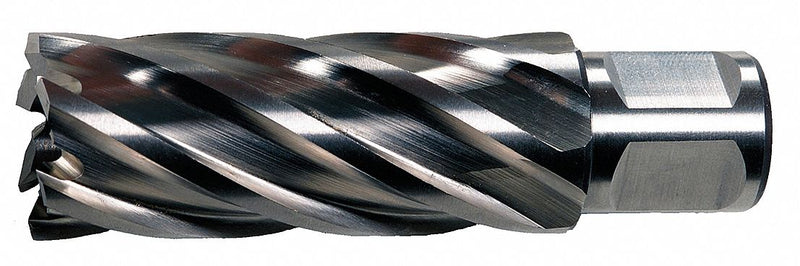 Slugger by Fein 63134269120 Annular Cutter, 1-1/16 in Cutter Dia, 3 in Max Cutting Dp, High Speed Steel, Bright, Weldon Flat 3/4 in Shank