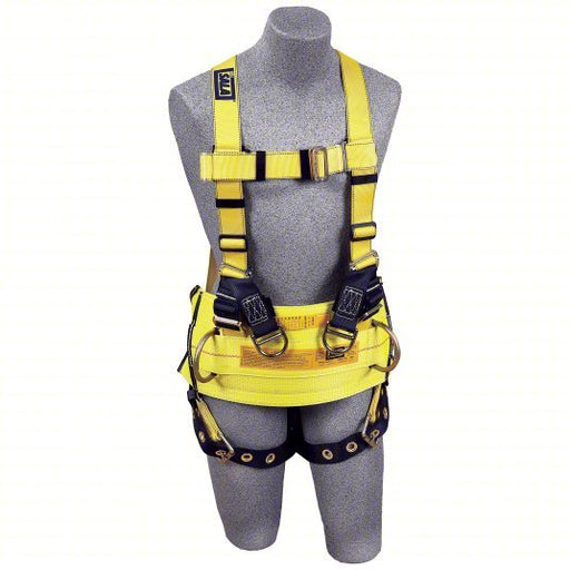 3M 1105825 DBI - SALA Full Body Harness Gen Use, Vest Harness, Mating / Tongue, Mating, L, Steel D - Rings - Redwood.KV30M446