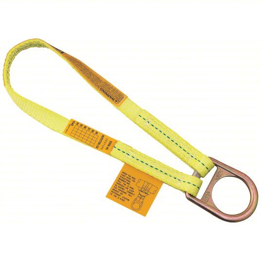 3M 1201390 Web Scaffold Choker 1 3/8 ft Overall Lg, Steel, Polyester, Fixed D - Ring, Reusable, D - Ring - Redwood.KV65YG55