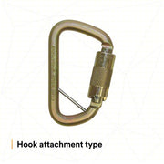 3M DBI-SALA 2000117 Carabiner Gold, 420 lb Wt Capacity