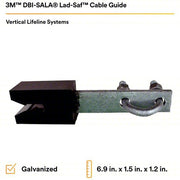 3M DBI-SALA 6100400 Flex Cable Guide Assembly Galvanized 1-1/8 Rung