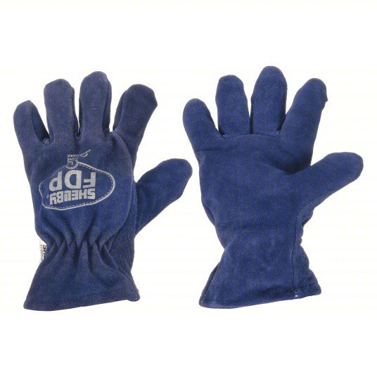 Shelby 5228 XL Firefighter Gloves Cowhide Leather Palm, Cowhide Leather, Thermal Modacrylic Fleece, 1 PR