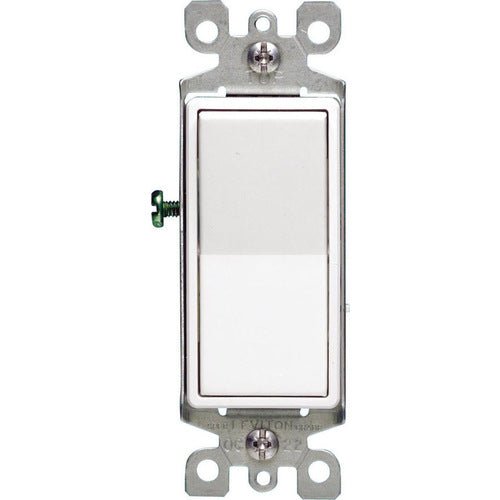 Leviton 05601-2WS AC Quiet Switch Decora 15 amps Single Pole Rocker White