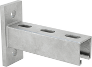 McMaster 2936T81 Galvanized Steel U-Bolt, with Mounting Plate, 5/16"-18 Thread Size, 2-1/2" ID