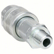 Parker 3000-2 Hydraulic Quick Connect Hose Coupling Set 1/4 in Coupling Size, Steel, FNPT and MNPT