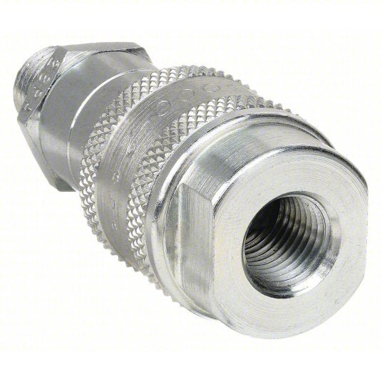 Parker 3000-2 Hydraulic Quick Connect Hose Coupling Set 1/4 in Coupling Size, Steel, FNPT and MNPT