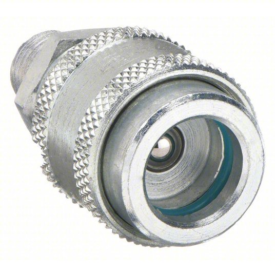 Parker 3050-3 Hydraulic Quick Connect Hose Coupling 3/8 in Coupling Size, Steel, 22.71 lpm Max. Flow Rate