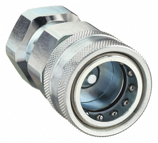 Parker 6601-12-10 Hydraulic Quick Connect Hose Coupling, Socket x Female NPT Threaded, Steel, Socket, Sleeve