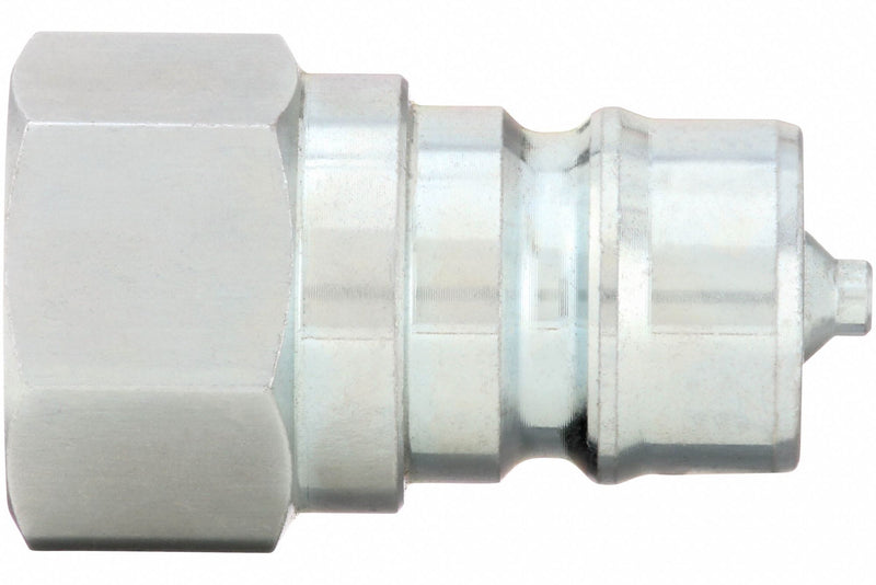 Parker 6602-6-6 Hydraulic Quick Connect Hose Coupling, Plug x Female NPT Threaded, Steel, Plug, Sleeve, Steel