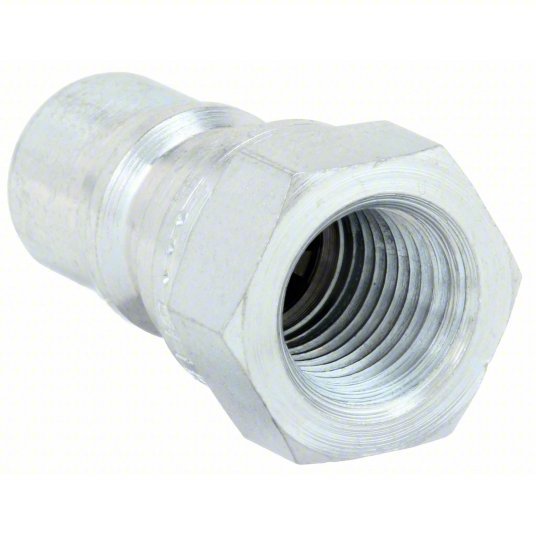 Parker H2-63 Hydraulic Quick Connect Hose Coupling 1/4 in Coupling Size, Steel, 11 lpm Max. Flow Rate