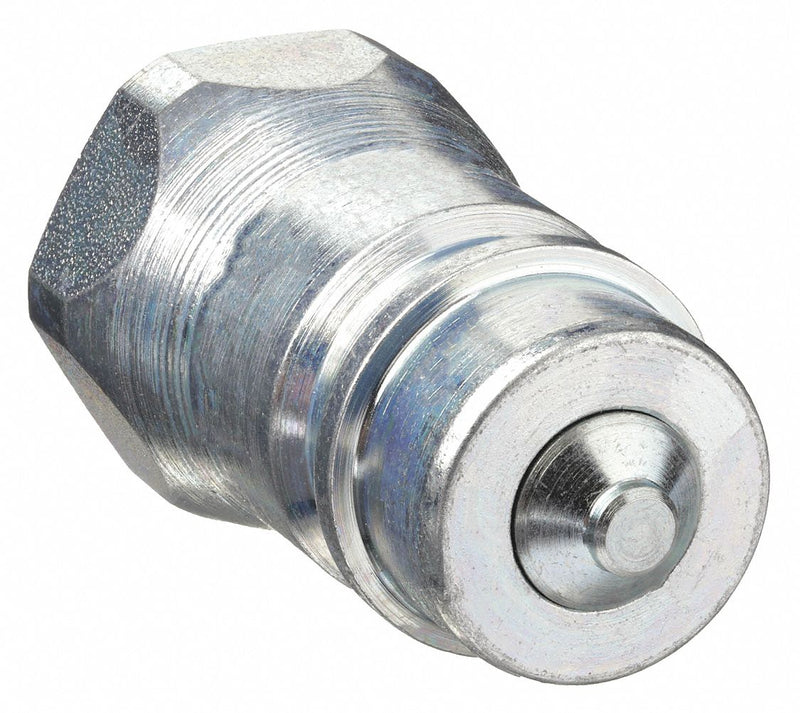 Pioneer 8010-4P Hydraulic Quick Connect Hose Coupling, Plug x Female NPT Threaded, Steel, Plug, Ball, Poppet