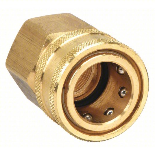 Parker BST-3 Hydraulic Quick Connect Hose Coupling 3/8 in Coupling Size, Brass, 45.42 lpm Max. Flow Rate