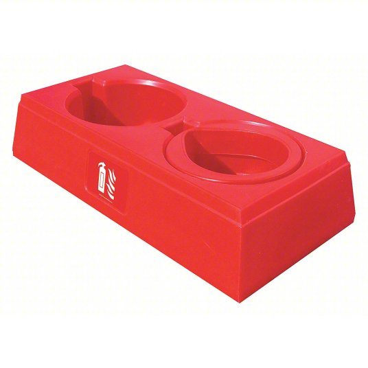 Flamefighter JFP02 Fire Extngushr Stand, (2) 10lb or 20lb FE, Height: 13 in