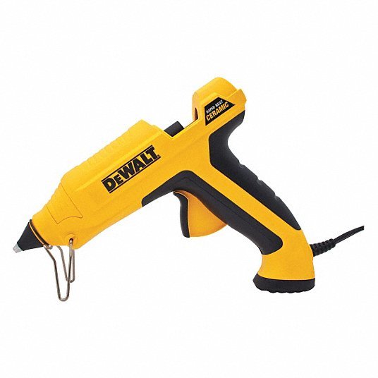 DeWalt DWHTGR50 Electric Glue Gun, 120V, 50 sticks/hr Output Rate, Finger Trigger Actuator
