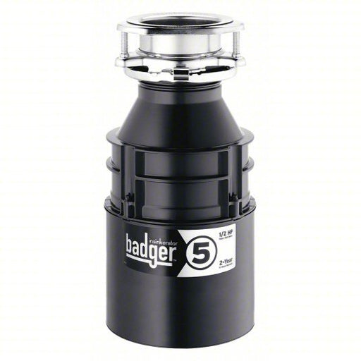 In-Sink-Erator BADGER 5 WITH CORD Garbage Disposal Residential, 1/2 hp, 26 oz Grinding Capacity