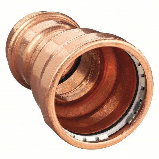Viega 20725 XL Reducer Copper, Press-Fit x Press-Fit, 4 in x 2 1/2 in Copper Tube Size