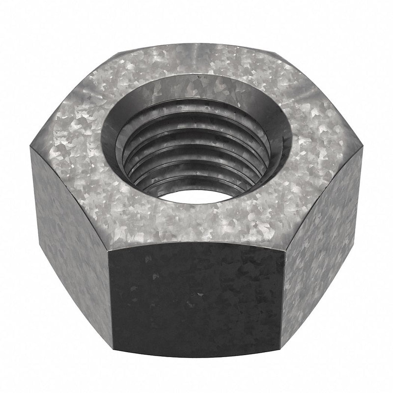 Approved Vendor U22281.087.0001 Hex Nut, Heavy Hex, 7/8"-9 Thread, 1 7/16 in Hex Wd, 55/64 in Hex Ht, Steel, Grade 2H, Thicker, 5 PK