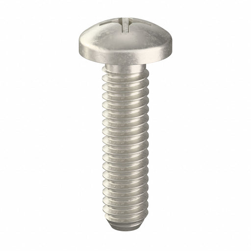Approved Vendor U51122.025.0100 Machine Screw, 1/4"-20 Thread Size, 1 in Lg, 18-8, Stainless Steel, Plain, Pan, Phillips, 50 PK