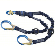 3M DBI-Sala 1246032 Shock-Absorbing Lanyard Shock Pack, Aluminum Rebar Hook, Aluminum Snap Hook, 2 Legs
