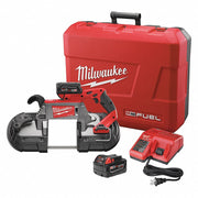 Milwaukee 2729-22 Portable Band Saw Kit 44 7/8 in Blade Lg, 5 in x 5 in, 0 to 380, Brushless Motor, (2) 5.0 Ah