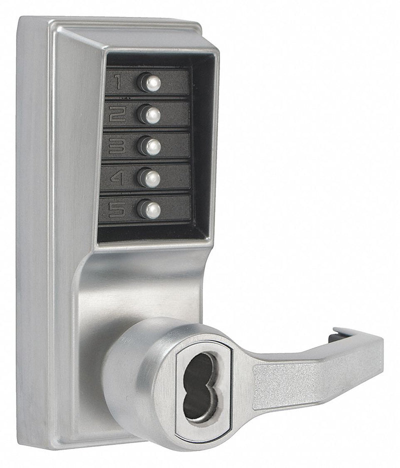 Simplex LR1021M-26D-41 Mechanical Push Button Lockset, ADA Compliant, Satin Chrome