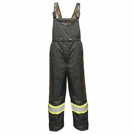 Viking 3907FRP-XL Flame-Resistant Rain Bib Pants ANSI Class E, XL (39 in x 31 1/2 in), Black, Polyester