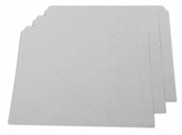 AbilityOne 7530-01-364-9504 File Folders, 8 1/2 in Ht, 11 in Wd, Gray, 11 pt. Stock, Top Tab Location, 100 PK
