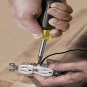 Klein 32500 Multi-Bit Screwdriver / Nut Driver, 11-in-1, Ph, Sl, Sq, Torx Bits, 6-Piece, 8 Tips