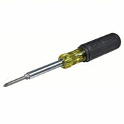 Klein 32559 Multi-Bit Screwdriver #1/1/4 in/#2/3/16 in/5/16 in Tip Size, 4 Tips, 9 in Overall Lg