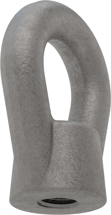McMaster 3274T44 Steel Oval Eye Nut for Lifting, 3/4"-10 Thread, Style A, 3-7/8" Overall Length, 1-1/2" Eye Diameter, 10,600 lb Vertical